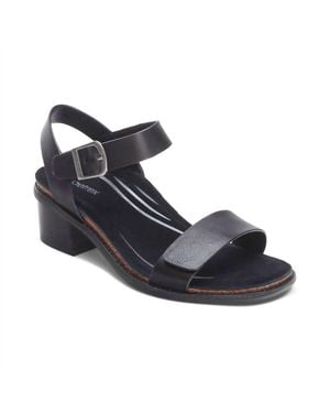 Aetrex Mae Adjustable Quarter Strap Heel - Blue