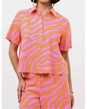 Ivy Jane Swing Popover Top - Red