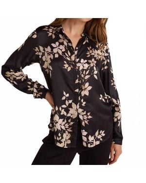 Bella Dahl Clean Front Hipster Shirt - Black