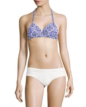 Rachel Roy Abstract Print Bikini Top - Blue