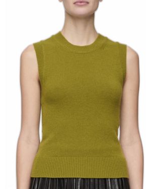 A.L.C. Ian Sleeveless Cashmere Top - Green