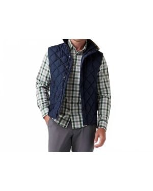 Mizzen+Main Belmont Quilted Vest - Blue