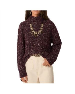 MAISON HOTEL Bobby Helsinki Mock Neck Sweater - Red