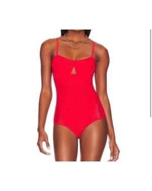WE ARE HAH Under The Wire Bodysuit - Red