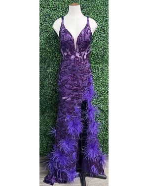 Amarra Sequin Prom Gown - Blue