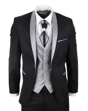 Oliver Tweed 4 Pieceblack Tailored Wedding Suit