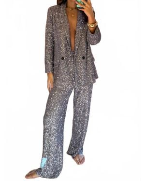 Never Fully Dressed Sophisticated Sequins Blazer - Multicolor