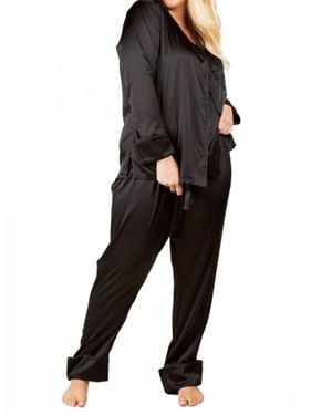 ISAYES Silk Pajama Set - Black