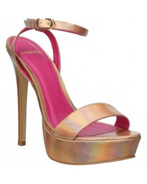 Carrano Nancy High Heel Dress Platform Sandals - Pink