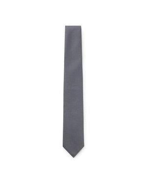 BOSS One Jacquard-Pattern Tie - Gray