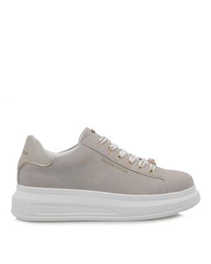 Renato Garini Clean Cut Platform Sneaker - Gray