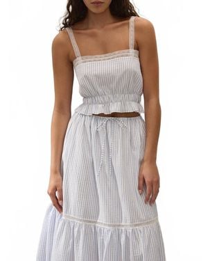 Faithfull the Brand Venta Crop Top - White