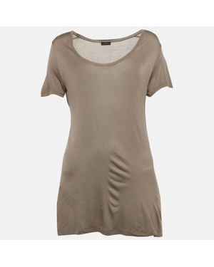 JOSEPH Jersey Scoop Neck T-Shirt - Natural