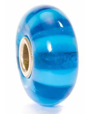 Trollbeads Stripe Glass Bead Charm - Blue
