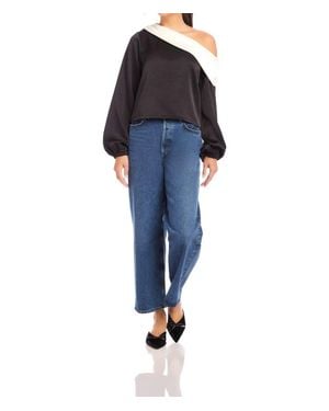 Fifteen Twenty Marisa One-Shoulder Top - Blue
