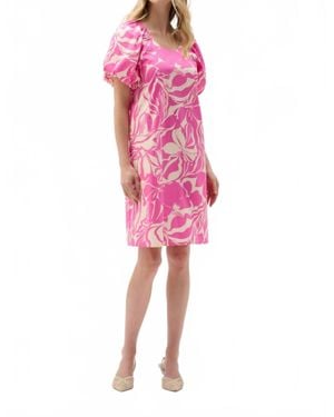 Joseph Ribkoff Jungle Mini Dress - Pink