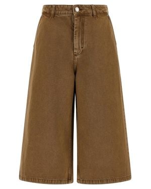 Ami Paris Denim Bermuda Shorts Bermuda And Short - Brown