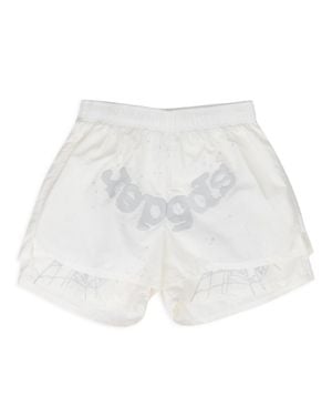 Sp5der Og Web Double Layer Shorts - White
