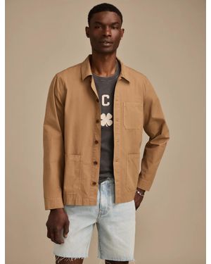 Lucky Brand Poplin Chore Jacket - Natural