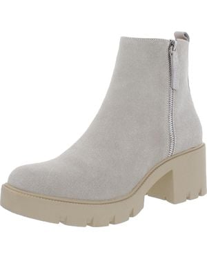 Steve Madden Convinced Zipper Ankle Booties - Gray