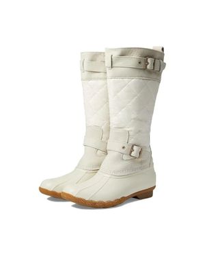 Sperry Top-Sider Saltwater Sts87775 Ivory Waterproof Tall Duck Boots Rhs7057 - Black