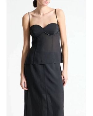Saint Art Hunter Sweetheart Blouse - Black