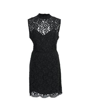 Sandro Sandro Lace Pattern Mini Dress - Black