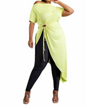 Curve Market To The Point Tunic Top - Yellow