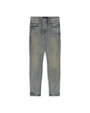 Purple Brand Light Sunshine Coated Skinny Jeans - Gray