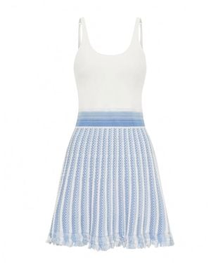 Anna Cate Rhowe Bailey Dress Fringes - Blue