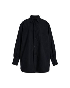 Sloan Boyfriend Wool Shirt - Black