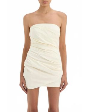 SIR. Florent Strapless Mini Dress - White