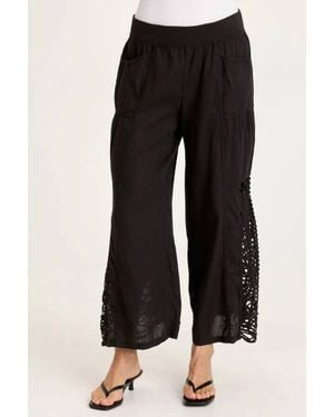 XCVI Astro Crochet Pants - Black