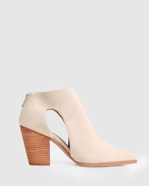 Belle & Bloom Midnight Special Suede Ankle Boot - Natural