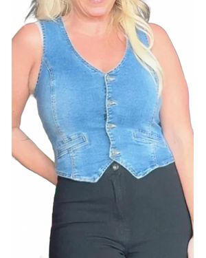 Love Tree Vintage Vibe Vest - Blue