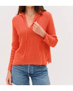Six Fifty Drift Crochet Hoodie - Red