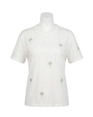 Z Supply Palms Boyfriend Tee - White