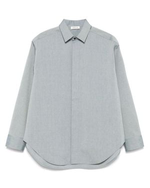 Fear Of God Melange Cotton And Wool Blend Shirt - Gray
