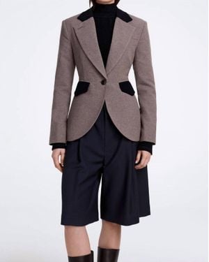 Smythe Blocked Seamed Blazer - Blue