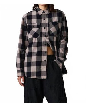 NSF Andres Plaid Shirt - Black
