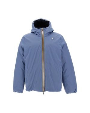 K-Way Light Jack St Thermo Reversible Wool-Blend Jacket - Blue