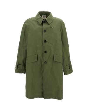 L'IMPERMEABILE Mid-Length Coat With Classic Collar - Green
