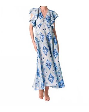 Nimo With Love Belladona Ruffle Dress - Blue