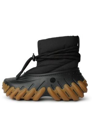 Crocs™ Echo 208716-0Ws Combat Boots Us 2 Gum Comfort Platform Zpo2954 - Black