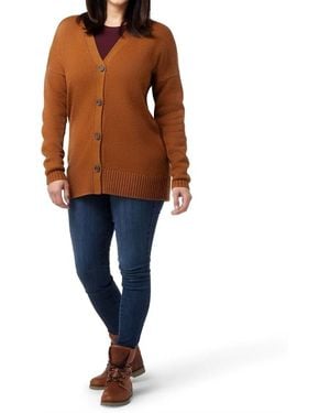 Smartwool Cozy Lodge Merino Wool Boyfriend Cardigan Sweater - Multicolor