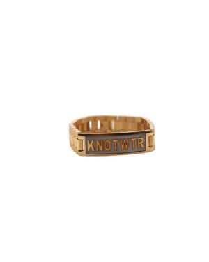 KnotWtr Wrist Watch Bracelet - Metallic