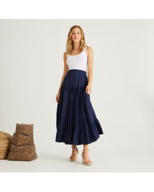 Calypso St. Barth Lourdes Skirt - Blue