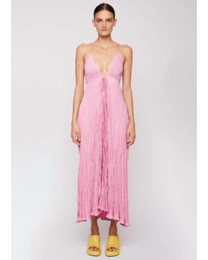 A.L.C. Angelina Pleated Maxi Dress - Pink