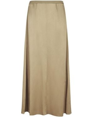 Forte Forte Flowing Maxi Skirt With Tailored Waistband - Natural