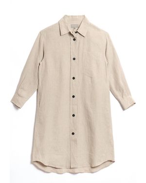 Margaret Howell Oversize Shirt Dress - Natural